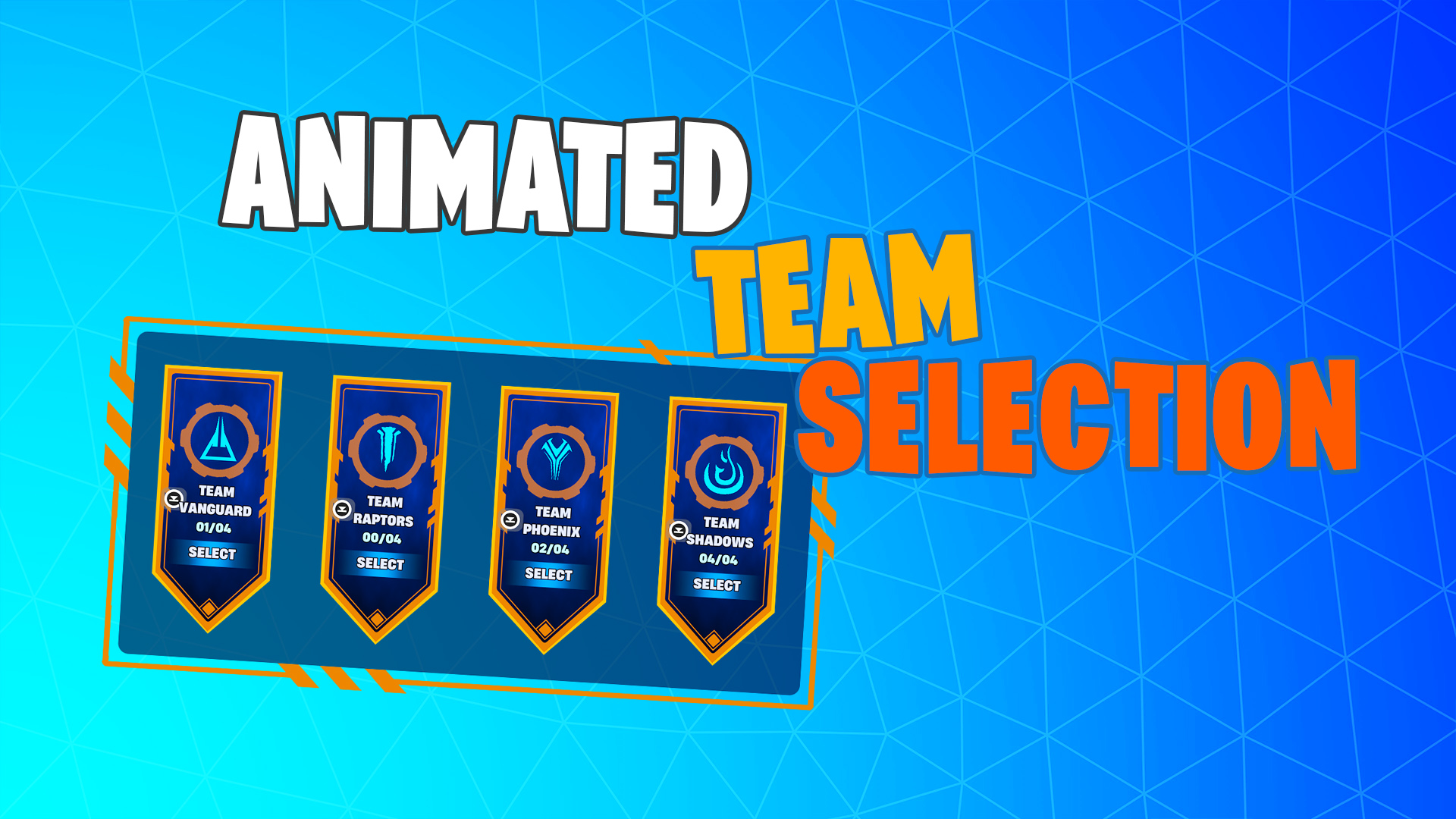 Animated Team Selection Widget + Verse